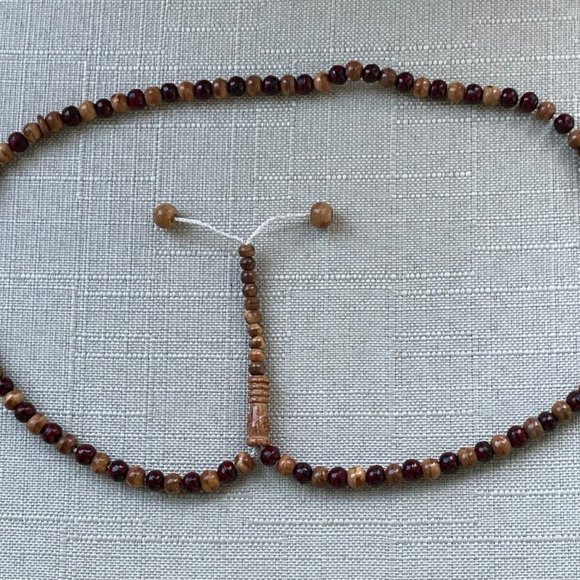 Real Wood Pray Beads Brown/Red Bead Handmade Tasbeeh Islamic Beads Tasbeh - Picture 4 of 9